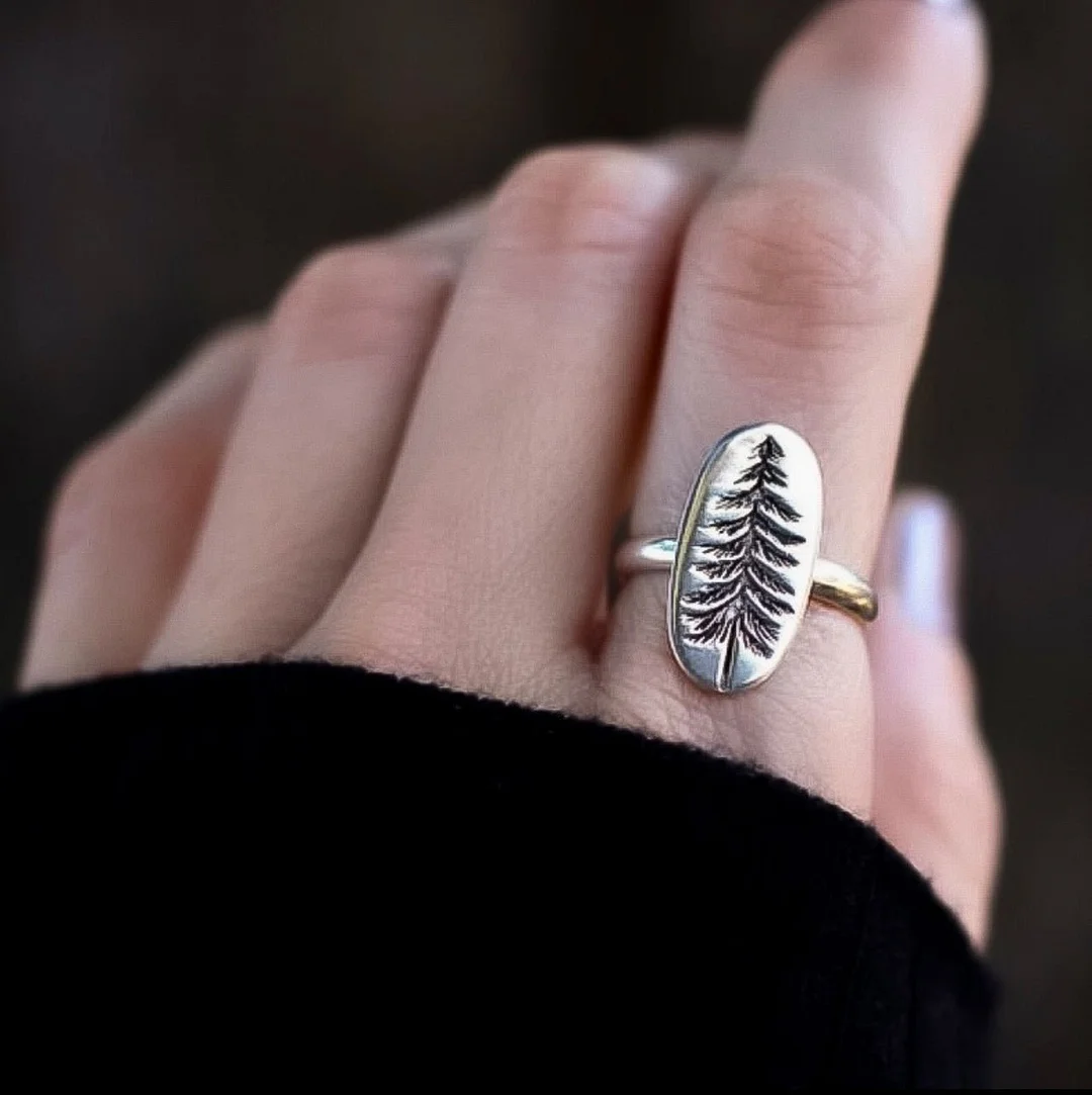 Dainty Pine Tree Ring