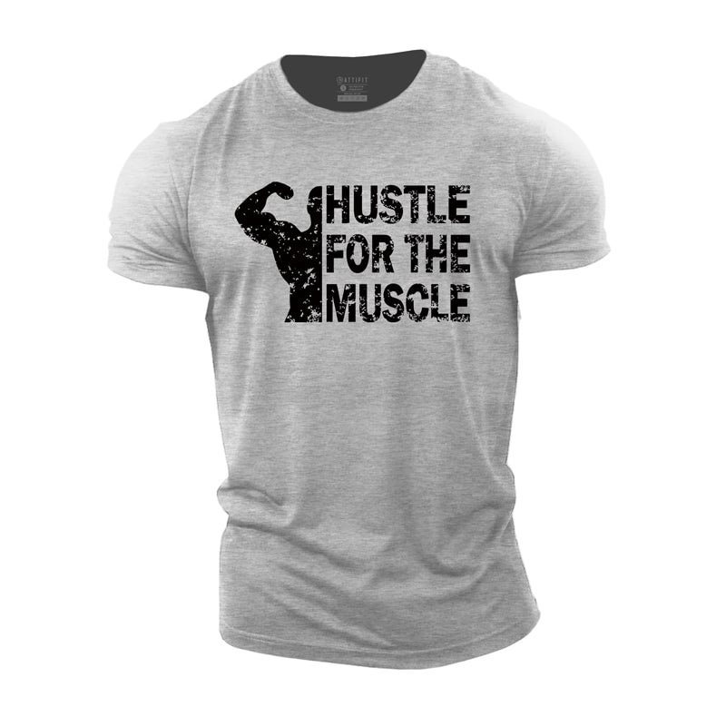 Cotton Hustle for Muscle Gym T-shirts tacday