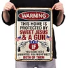 Warning - Vintage Metal Signs(12*16Inch)   - Warning