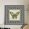 Butterfly Geometric Figure-14CT Stamped Cross Stitch 36*36cm/14.17*14.17in tapestrymarket