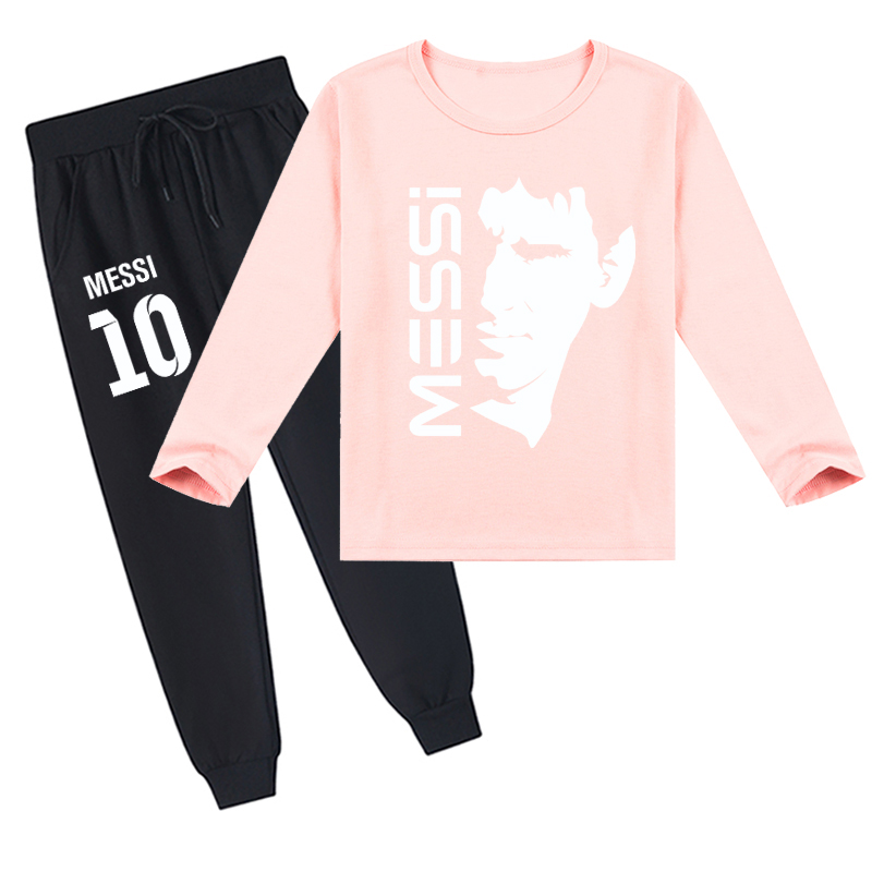 Mayoulove Kids Messi Long Sleeve T-Shirt Set - Perfect for Boys  Girls, Soccer Fan Essentials-Mayoulove