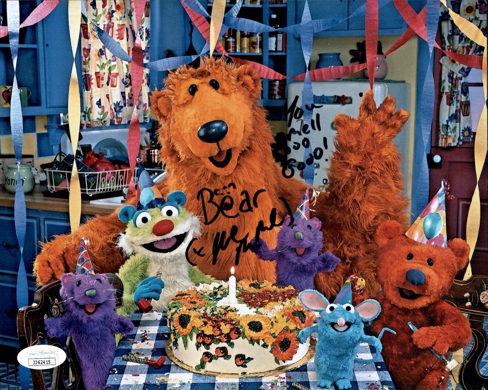 NOEL MACNEAL Signed BEAR IN THE BIG BLUE HOUSE 8x10 Photo Poster painting Autograph JSA COA Cert