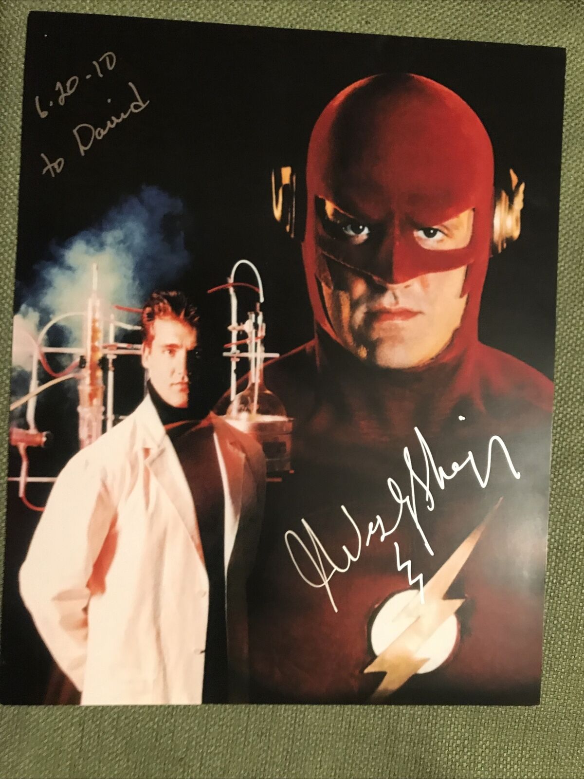 GREAT John Wesley Shipp as The Flash Signed 8x10 Promo Photo Poster painting