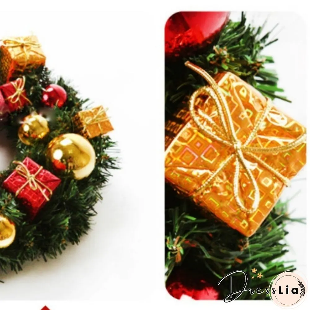 Christmas Decorations 30Cm Christmas Wreath Artificial Wreath Door Hanging Window Props Background Christmas Tree Accessories