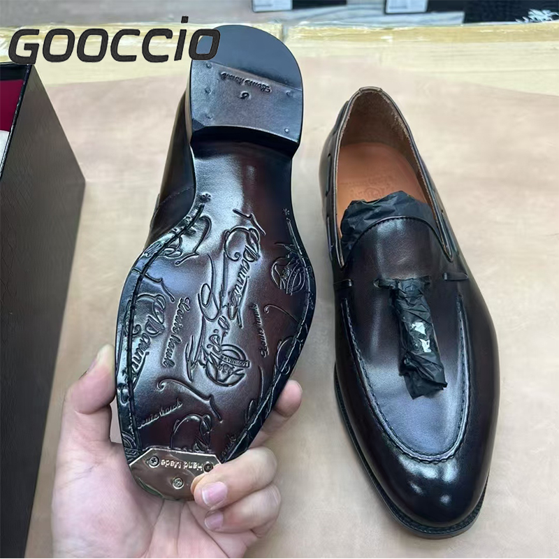 YH186 Prenium Calf-Skin Dress Shoes/Loafer Shoes For Men GOOCCIO   