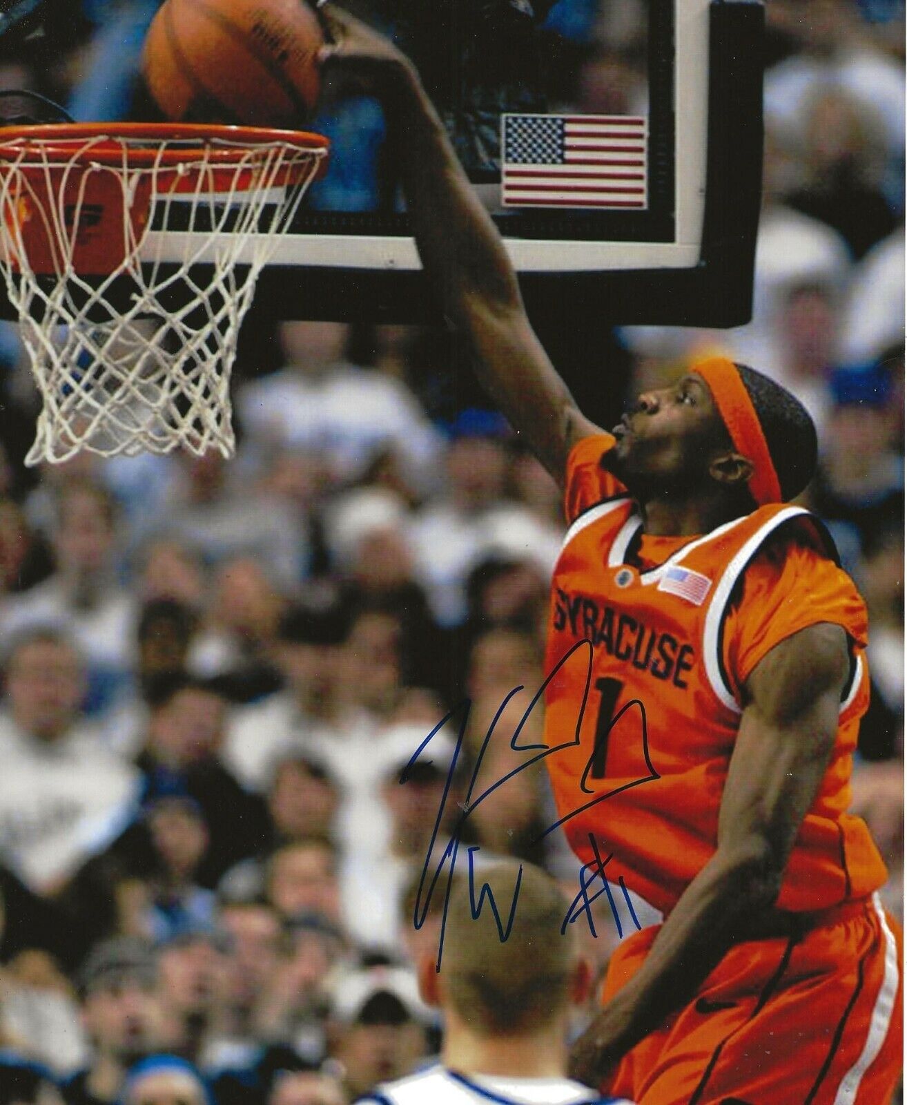 Hakim Warrick signed Syracuse Orange Men 8x10 Photo Poster painting autographed