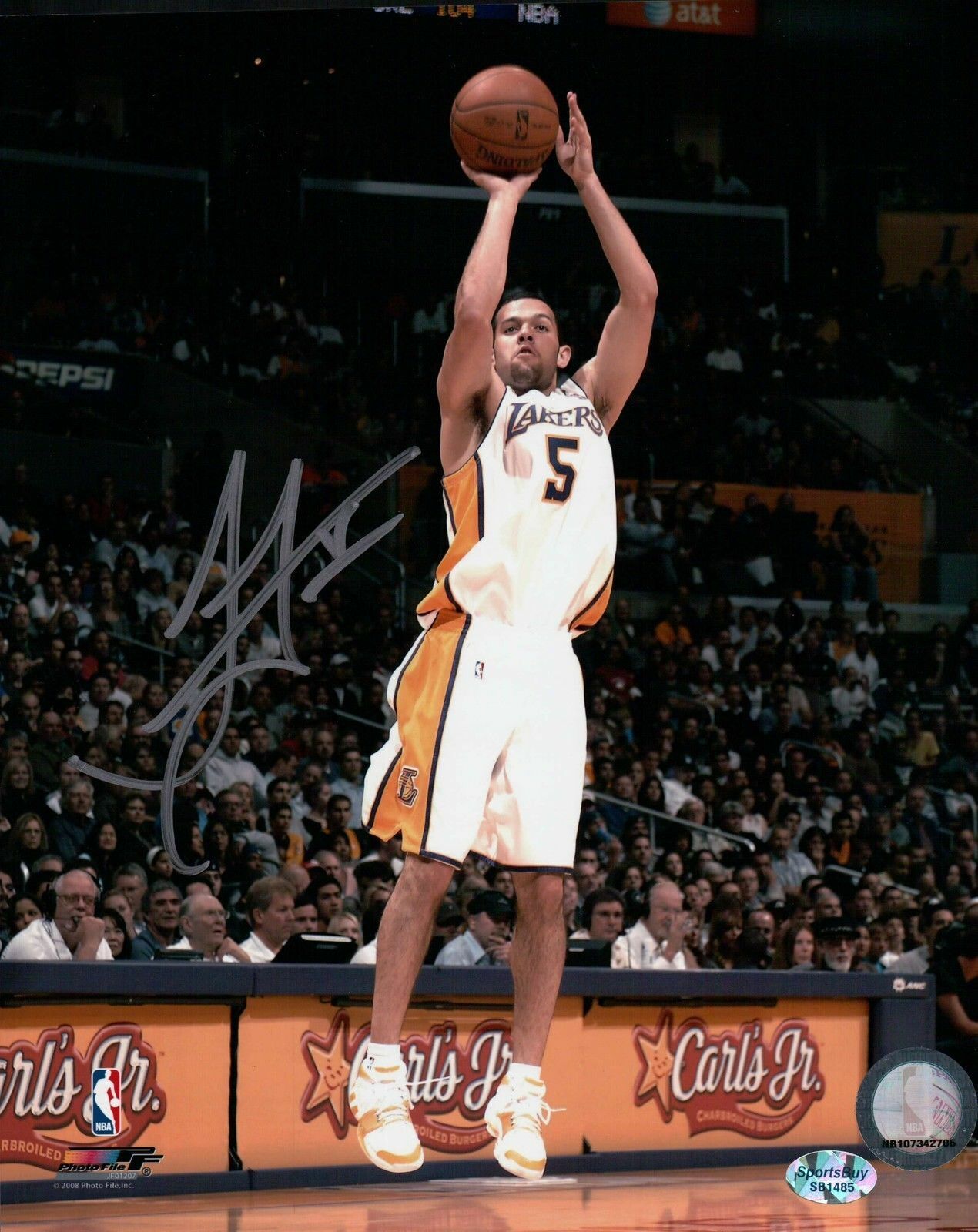 Jordan Farmar Signed 8X10 Autograph Photo Poster painting Los Angeles Lakers Jump Shot w/COA