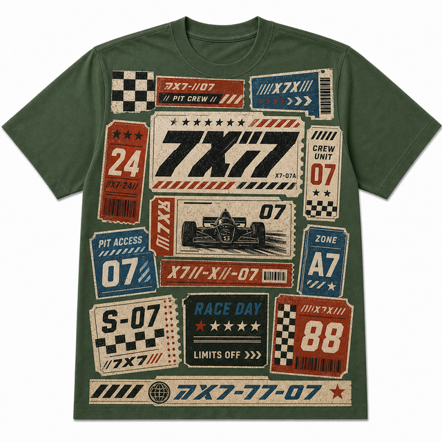 Motorsport Rally Poster Cotton T-Shirt