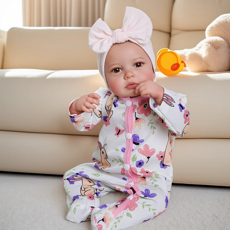 Babeside Quiet Reborn Baby Carina 20" Little Infant Girl Best Gift for Kids
