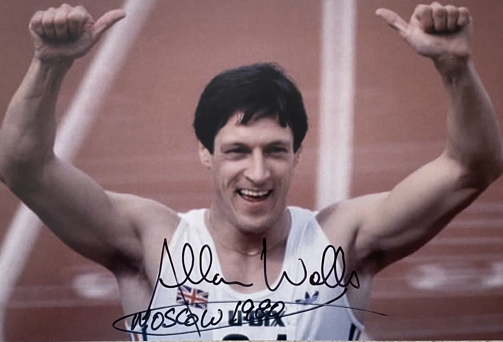 Alan Wells Genuine Hand Signed 6X4 Photo Poster painting - Team GB - Olympics - Runner