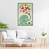 Love Elephant-14CT Stamped Cross Stitch 17*27cm/6.69*10.63in