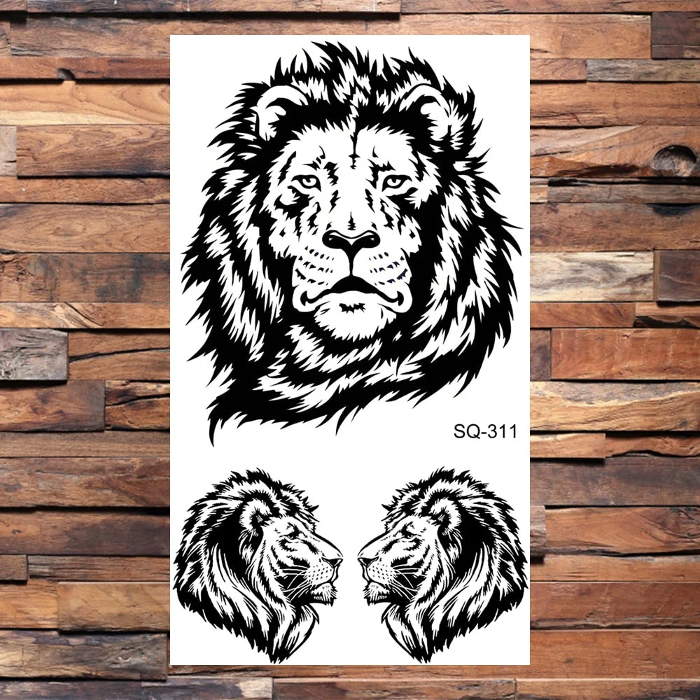 Small Forest Pine Tree Temporary Tattoos For Women Men Realistic Whale Mountain Sea Wave Fake Tattoo Sticker Arm Body Tatoos