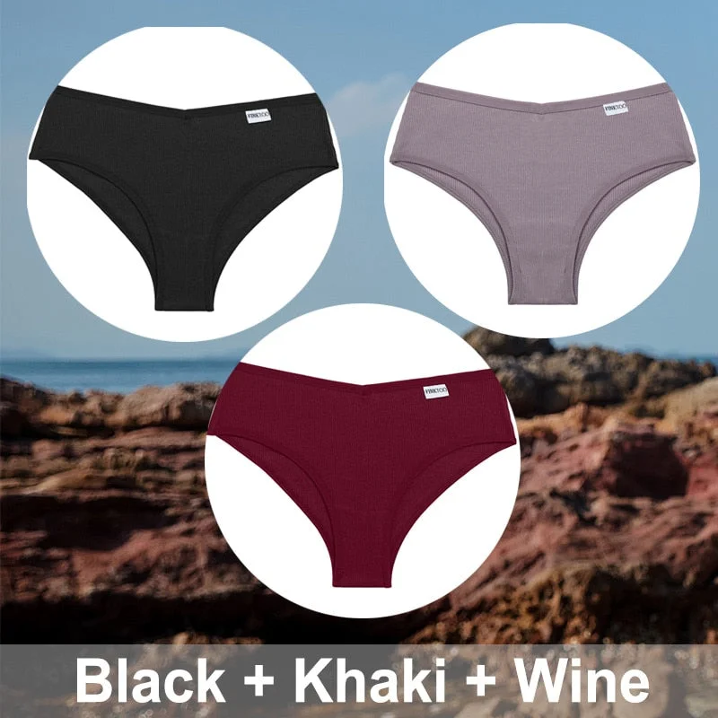 3PCS/Set M-XXXL Plus Size Cotton Panties Women Underwear Sexy Lingerie Female Underpants Intimates Brazillian Pantys Sexy Briefs