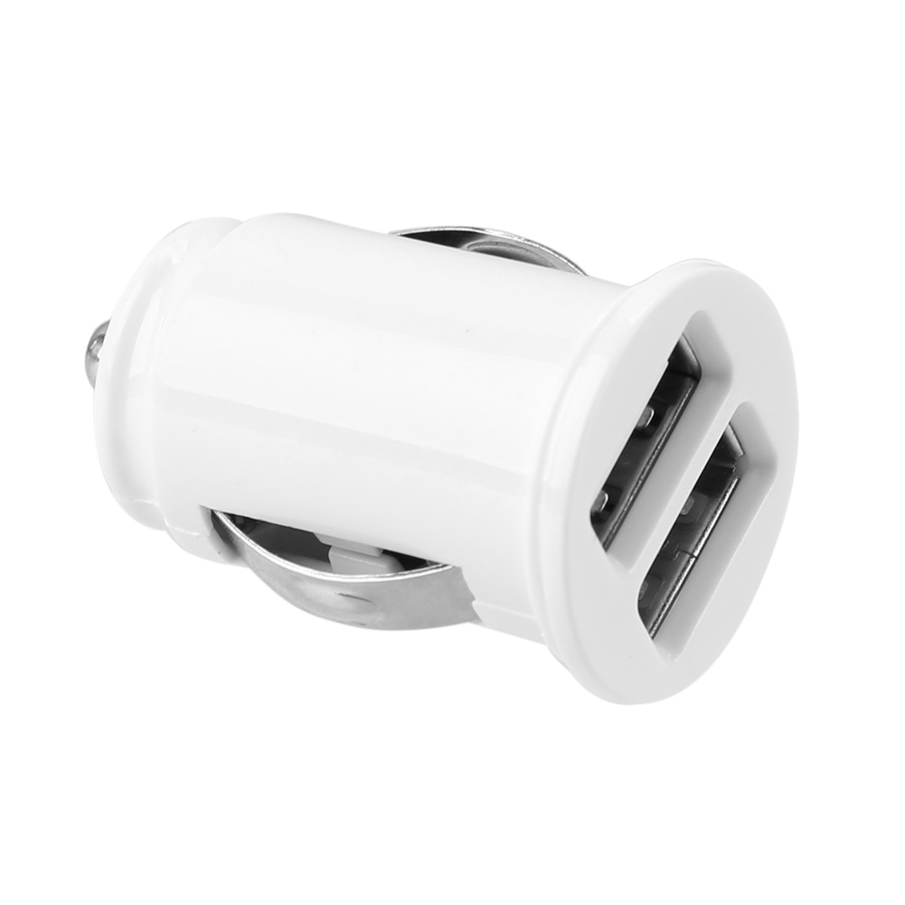 

Mini Car Charger  Dual USB Charger Fast Charging Phone Adapter, Black, 501 Original