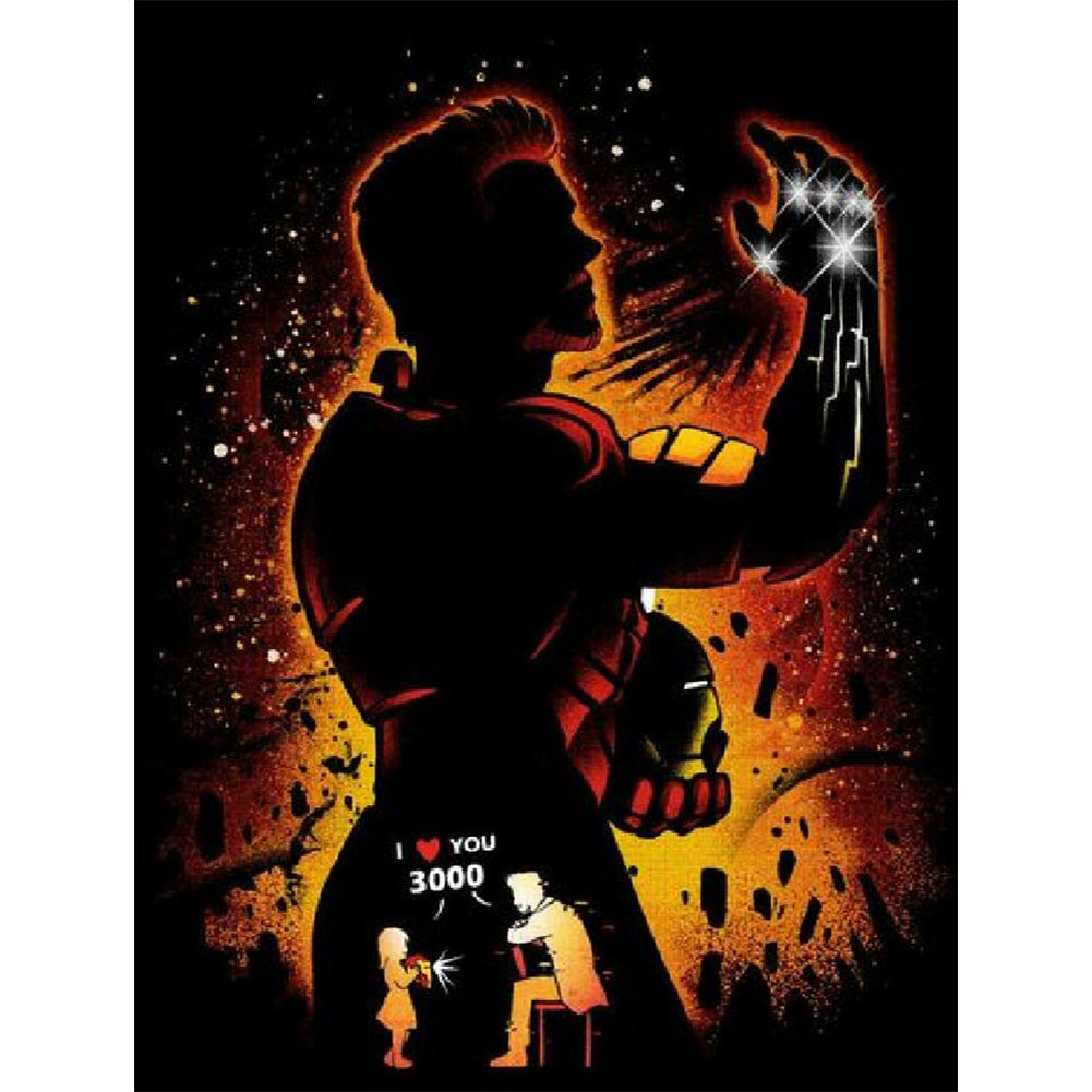 

Iron Man Silhouette - Square Drill Diamond Painting - 40*50CM, 501 Original