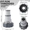 Hose Adapter Kits for Intex Threaded Connection Pumps Swimming Pool Parts