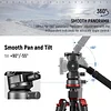 NEEWER GM27 Hydraulic Damping Pan Head Aluminum Alloy Rocker Handle Base Tripod Panoramic Photography Camera Micro Single Mobile Phone Slide Rail Bracket Monopod Arca Aka Quick Release Plate