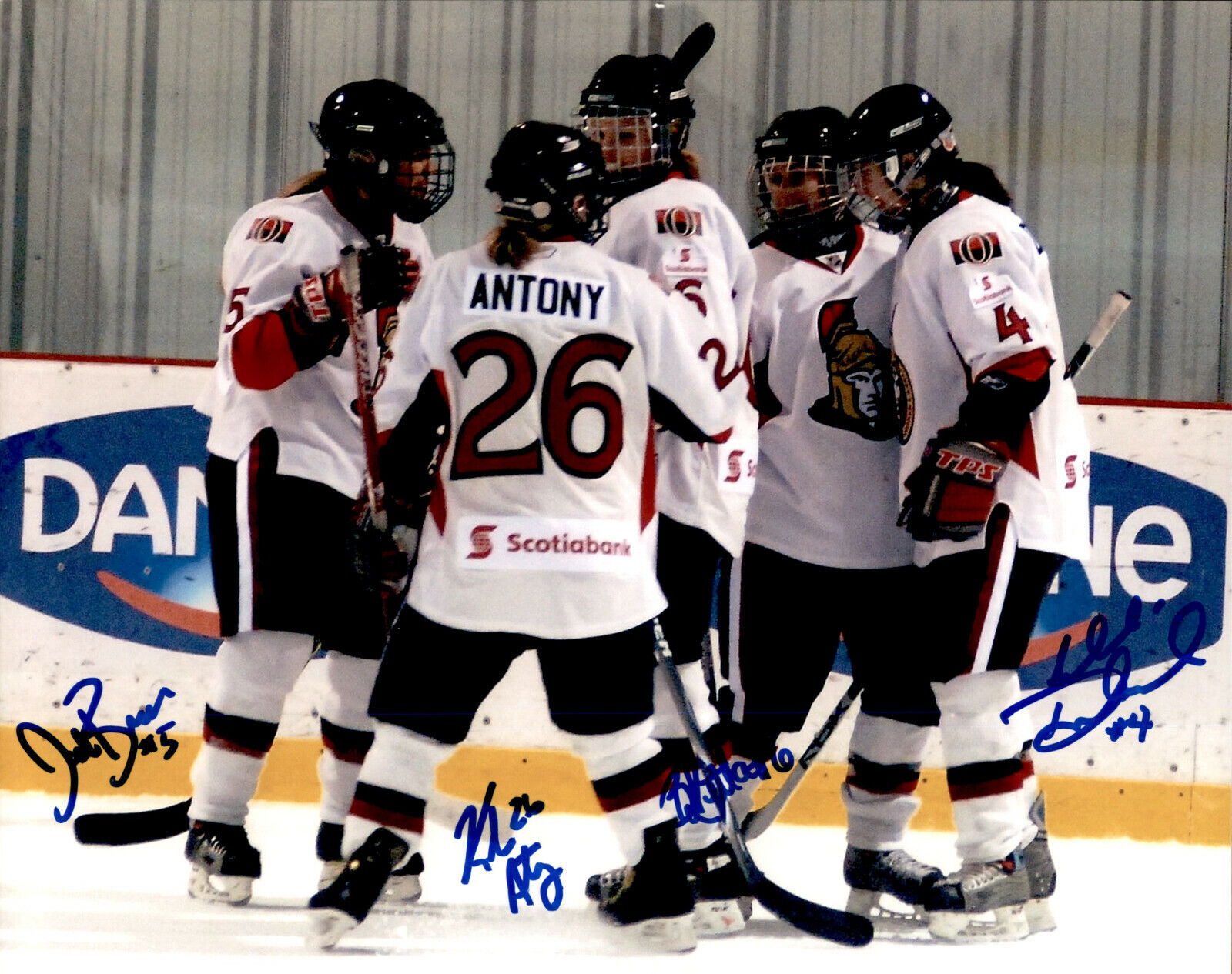 Bracco, Duhamel, Antony, Kitlar SIGNED 8x10 Photo Poster painting HOCKEY CWHL OTTAWA SENATORS