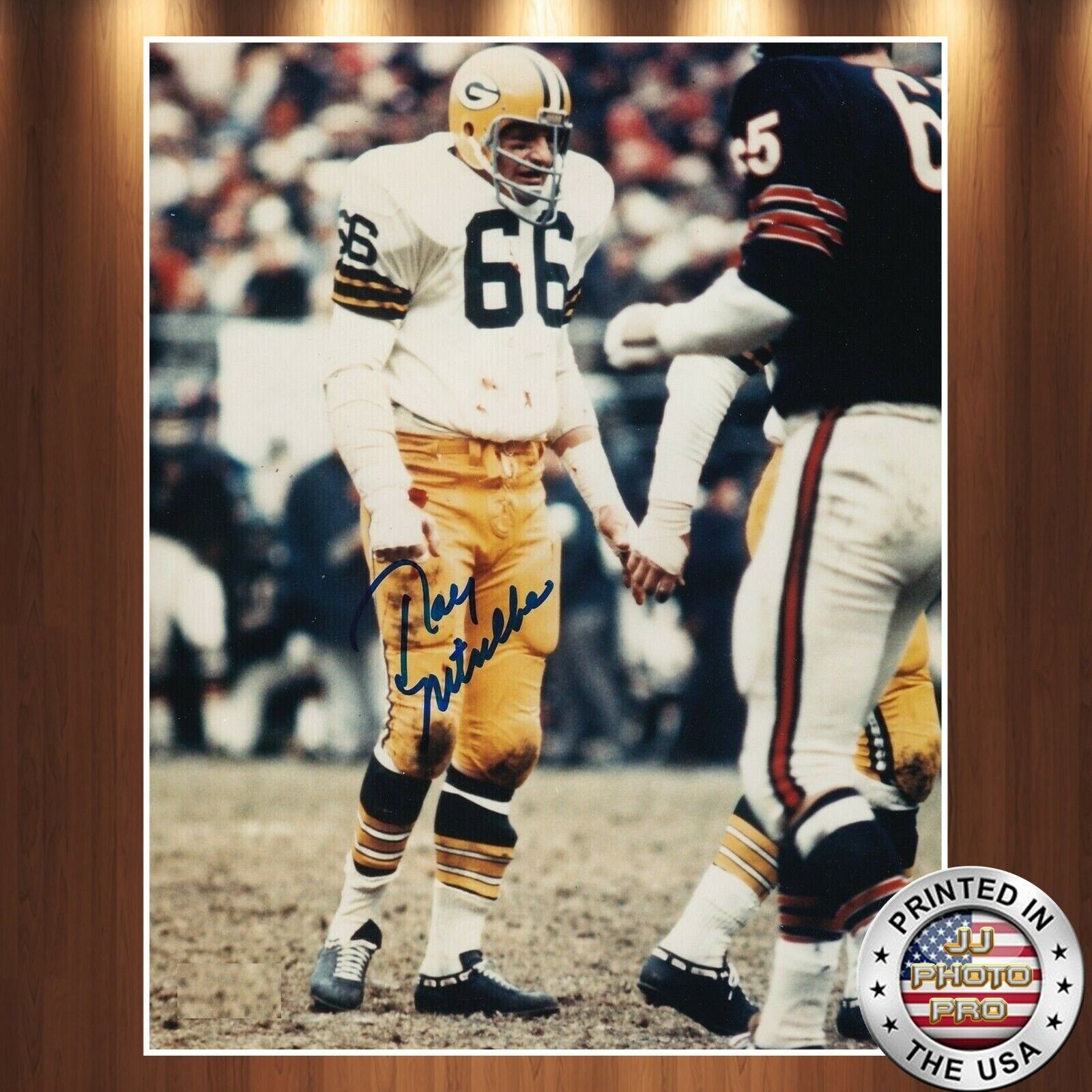 Ray Nitschke Autographed Signed 8x10 Photo Poster painting (HOF Packers) REPRINT