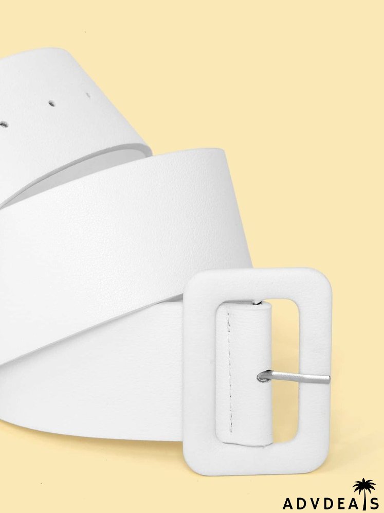 Geo Buckle Wide Belt