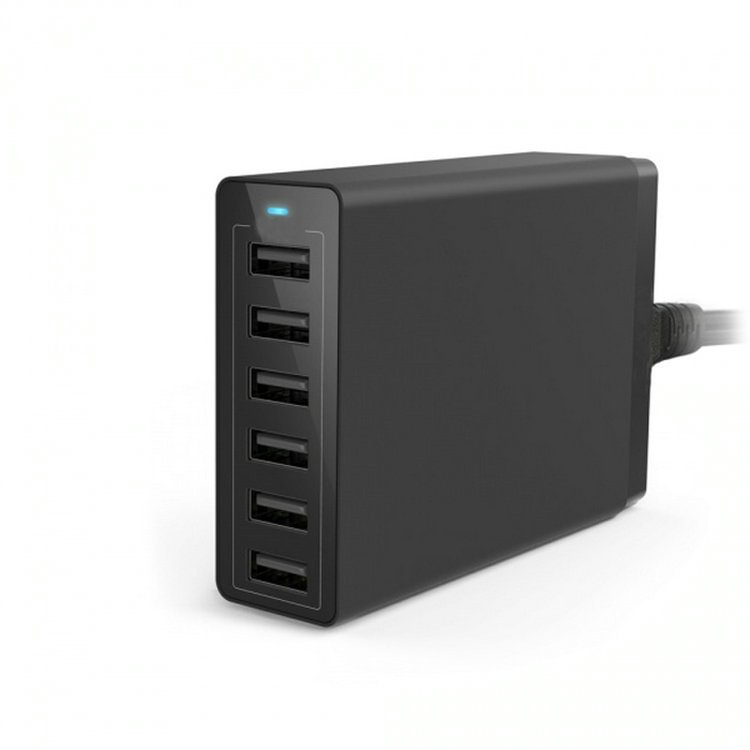 50W 6 Port USB Smart Charger - Appledas