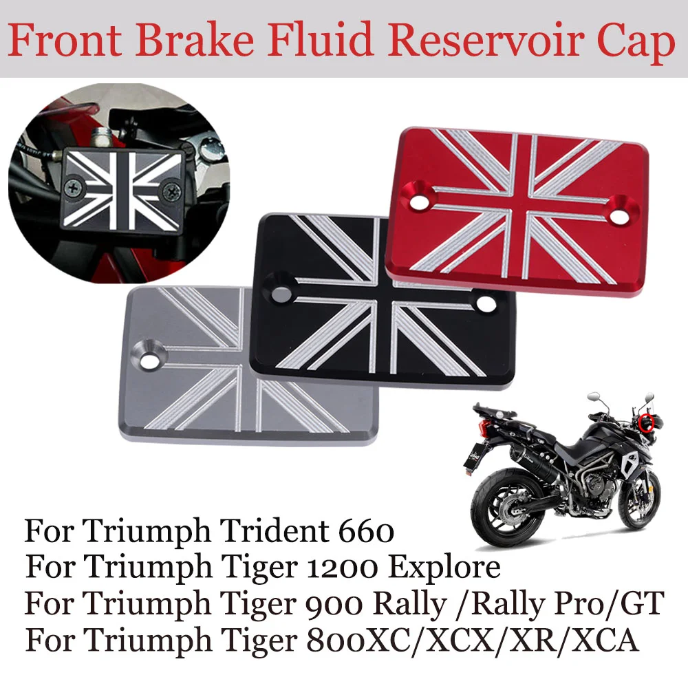 For Triumph Trident 660 Tiger 900 Sport 660 850 Trident 660 Front Brake Fluid Tank Reservoir Cover Oil Cap Accessories