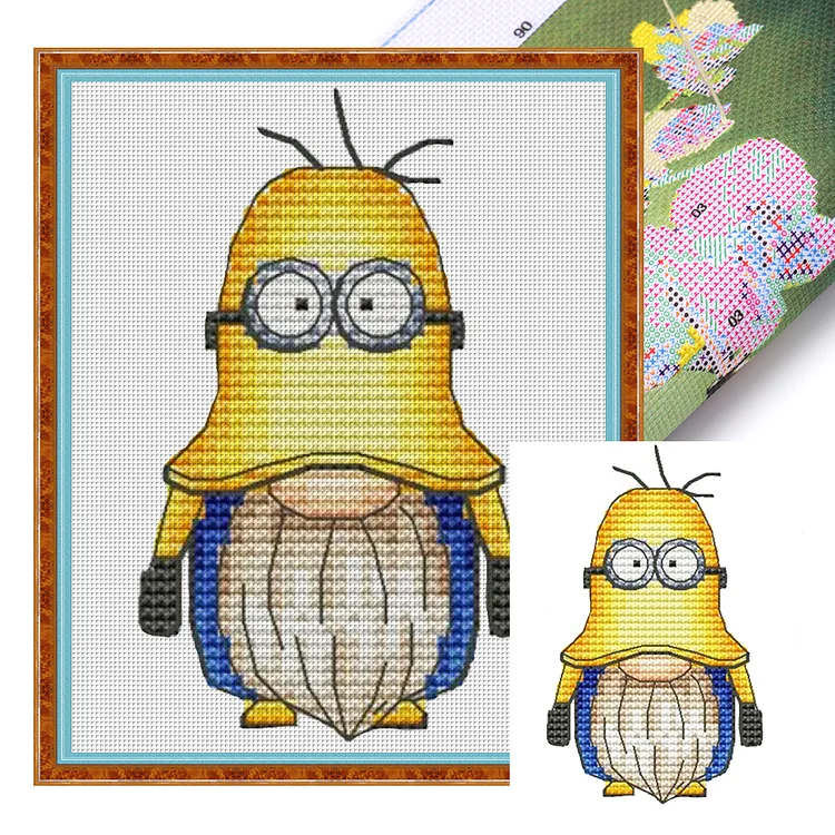 Minions (20*25cm) 18CT Stamped Cross Stitch gbfke