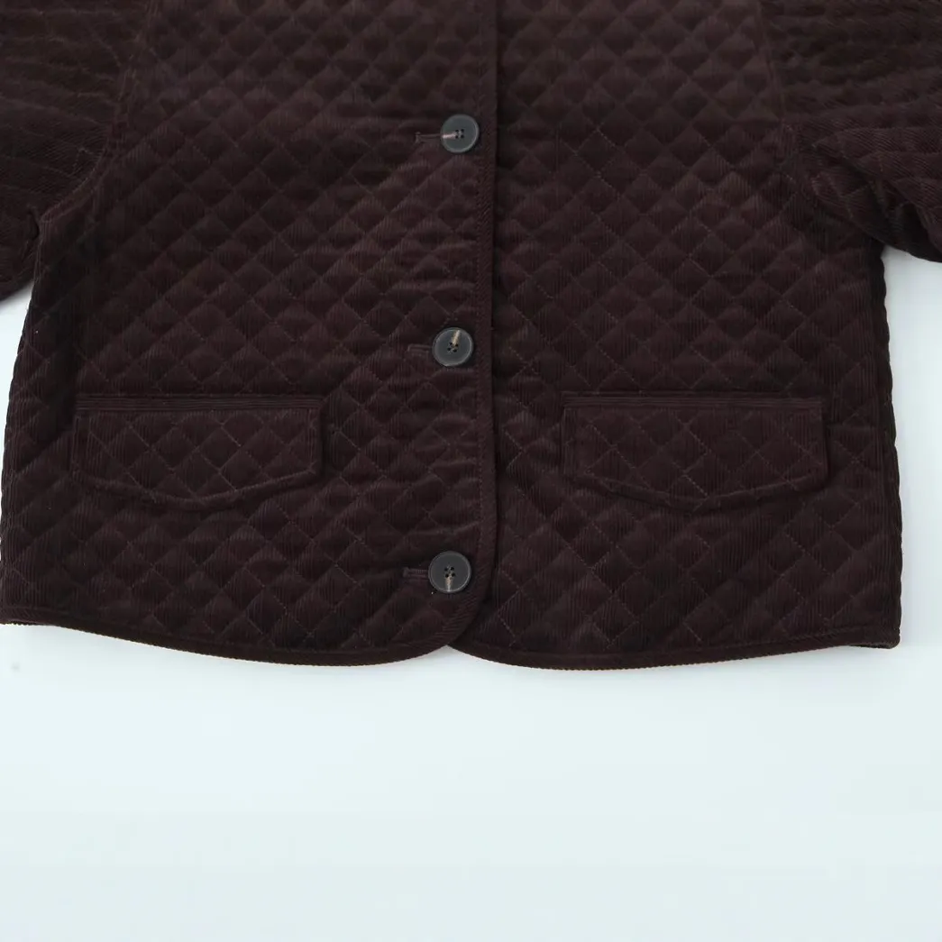 Nigikala Nigikala Women's Clothing Autumn And Winter New Collar Single Buckle Lint Cotton Jacket