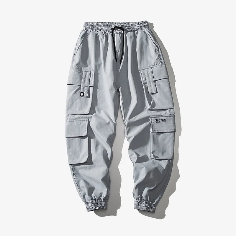 Streetwear Mens Hip Hop Jogging Pants Casual Men Trousers Big Size Loose Sweatpants Male 2020 New Multi Pocket Harem Pants 5XL