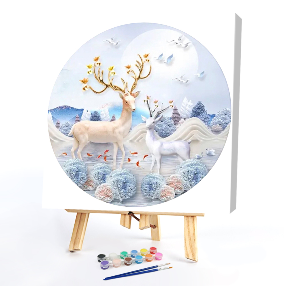 

40*50CM - Paint By Numbers - Circular Pattern, 501 Original