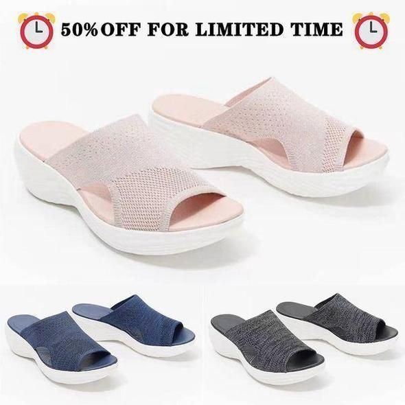 Stretch Slide Stretch Slide Sandals, Knitted Sports Sandals