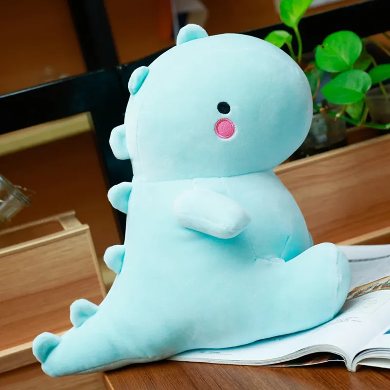 Super Soft Cute Dinosaur Plush Doll Can Hold Pink/Blue Plush Dinosaur Toys