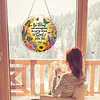 Diamond Painting Acrylic Single-Sided Drill Courage Bible Verse Sign Pendant for Home Decor