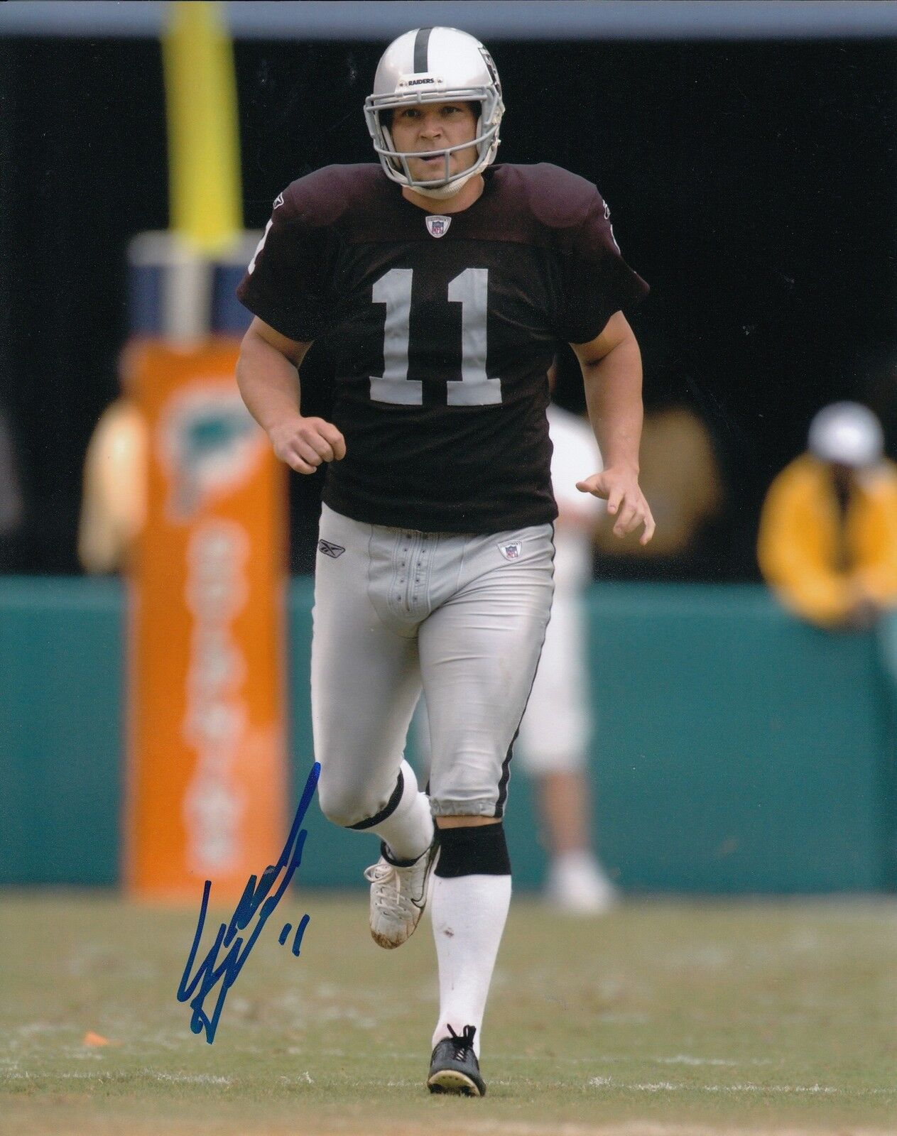 SEBASTIAN JANIKOWSKI signed (OAKLAND RAIDERS) 8X10 Photo Poster painting *FLORIDA STATE* W/COA