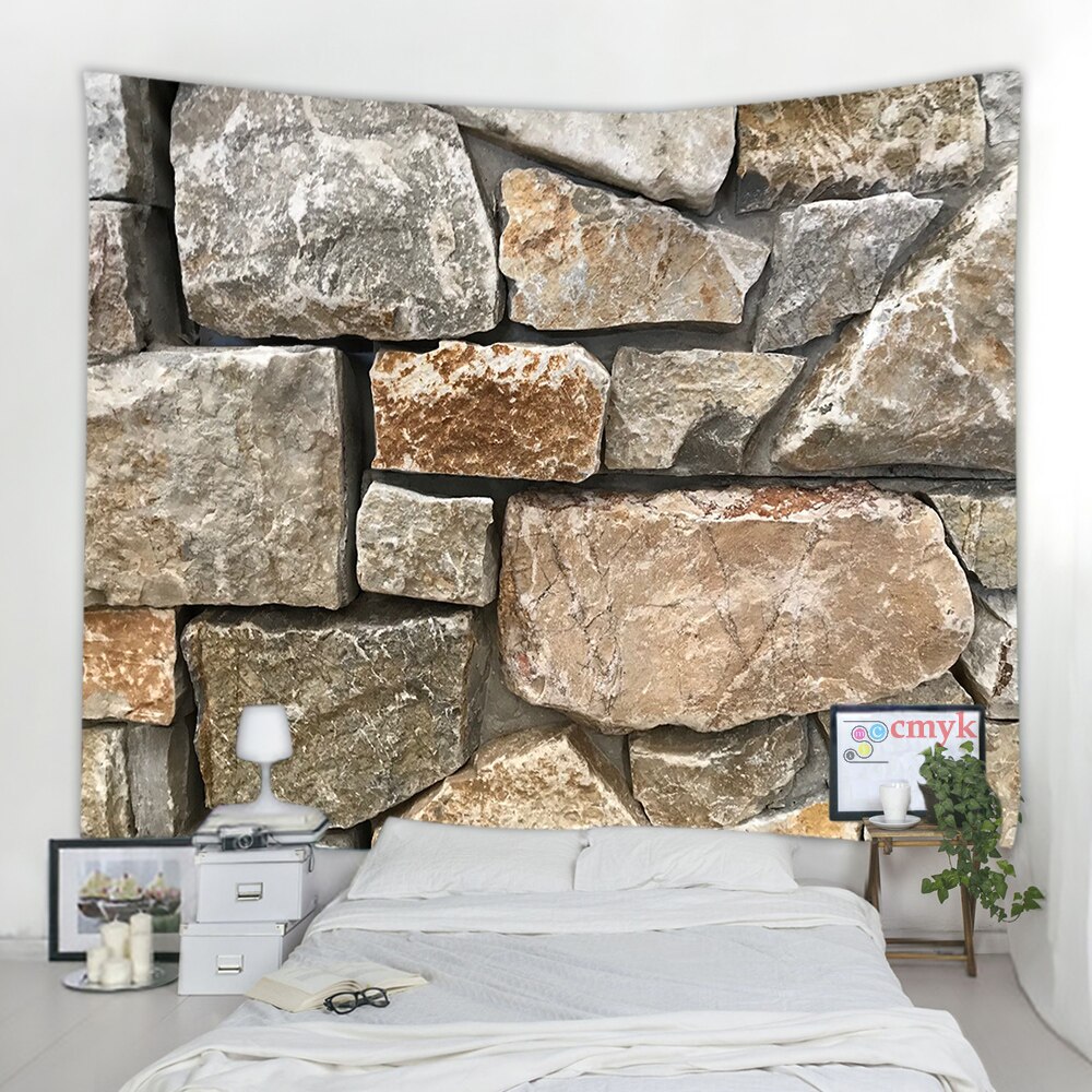 

Wall Tapestry - 3D Printed Brick Stone-150*130cm, 501 Original