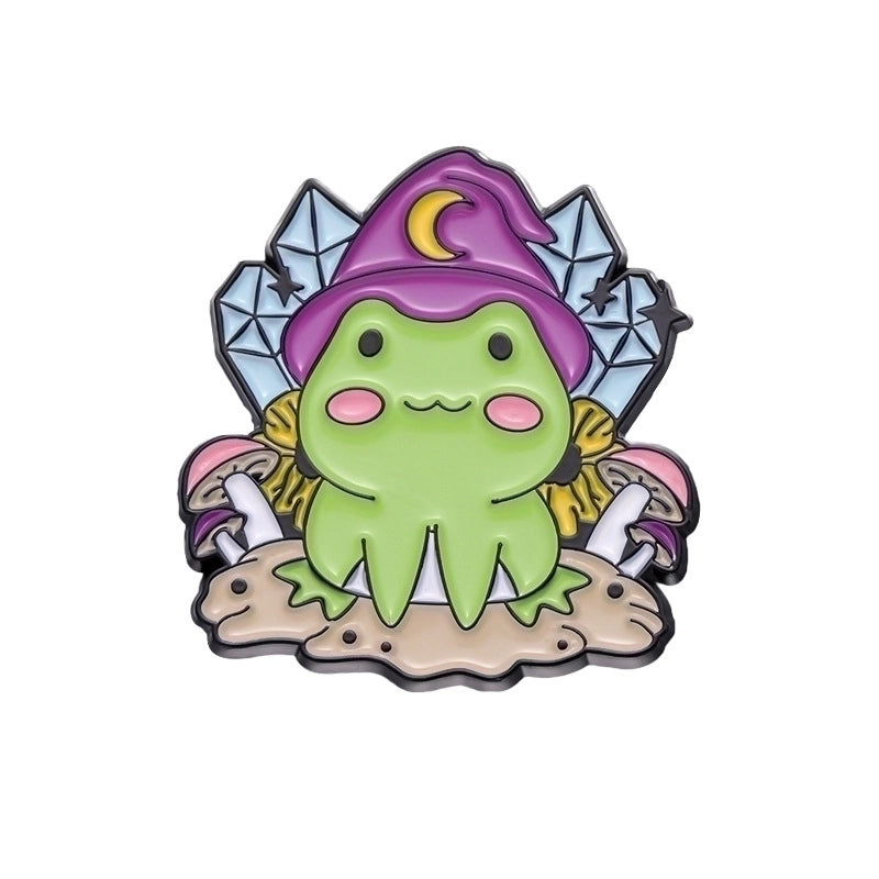 Cartoon Style Pin Frog Alloy Plating Unisex Brooches