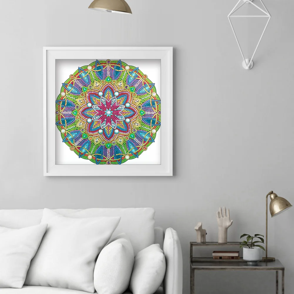 Diamond Painting - Special Shaped Drill - Mandala(30*30cm)