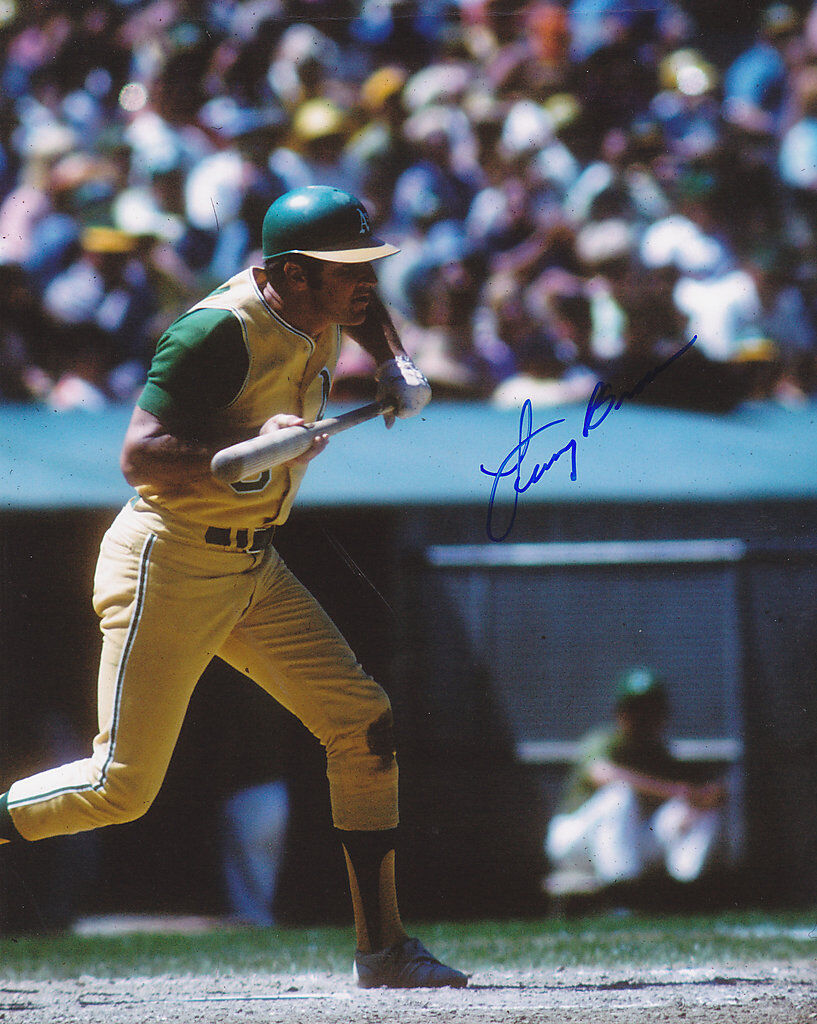 LARRY BROWN OAKLAND A'S ACTION SIGNED 8x10