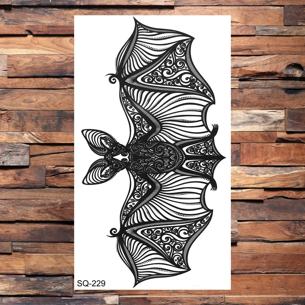 Skull Temporary Tattoos For Adults Men Realistic Tiger Lion Forest Praying Tatoos Vampire Snake Fake Tattoo Sticker Body Leg