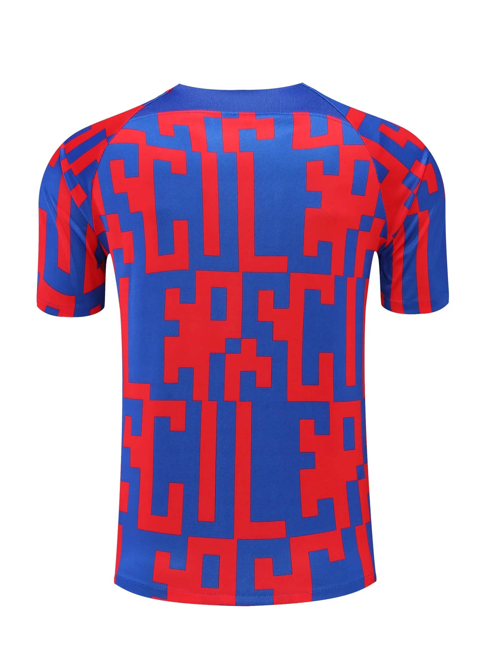 2022/2023 Barcelona Jersey Training Wear Red And Blue Texture