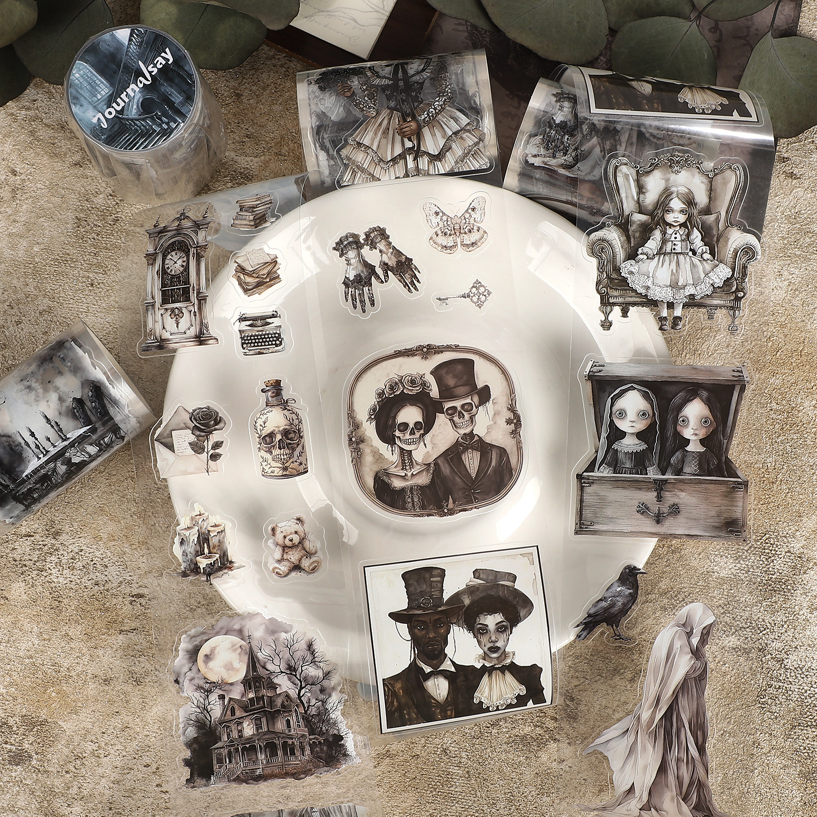 PET 테이프 - 60mm*200cm 저널세이 하뉴티드 하우스 시리즈 빈티지 캐릭터