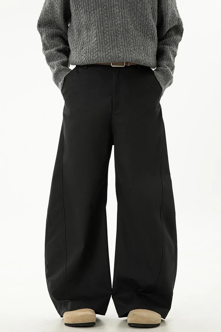 Men's Paneled Streetwear Pants in a Wide Leg Fit