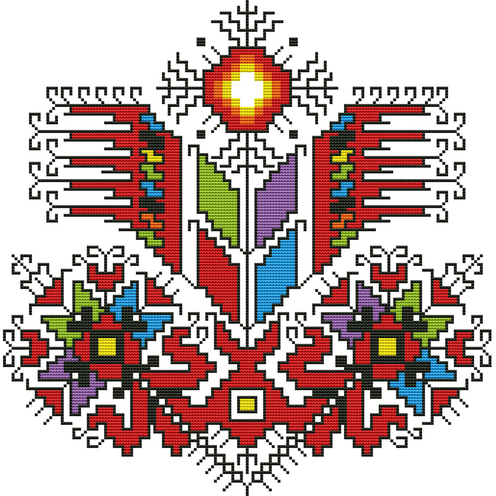 

Totem Pattern - 11CT Stamped Cross Stitch - 46*46CM, 501 Original