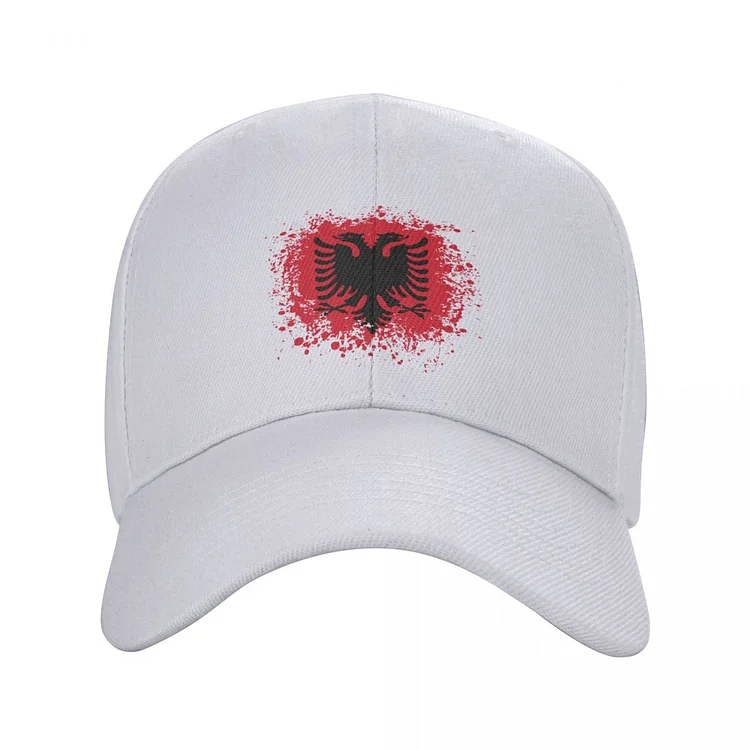 Retro Albania Flag Baseball Cap Women Men Personalized Adjustable Adult Albanian Eagle Dad Hat Spring Snapback Summer Hats