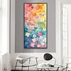 Bunte Blumen - runder Bohrer Diamantmalerei - 45*85cm (gro&szlig;e Gr&ouml;&szlig;e partieller Bauchbohrer)