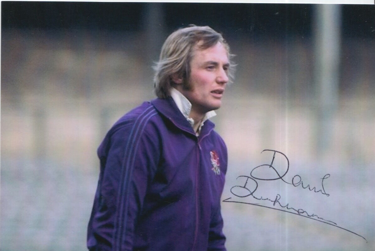 ENGLAND HAND SIGNED DAVID DUCKHAM 6X4 Photo Poster painting RUGBY UNION AUTOGRAPH 1.