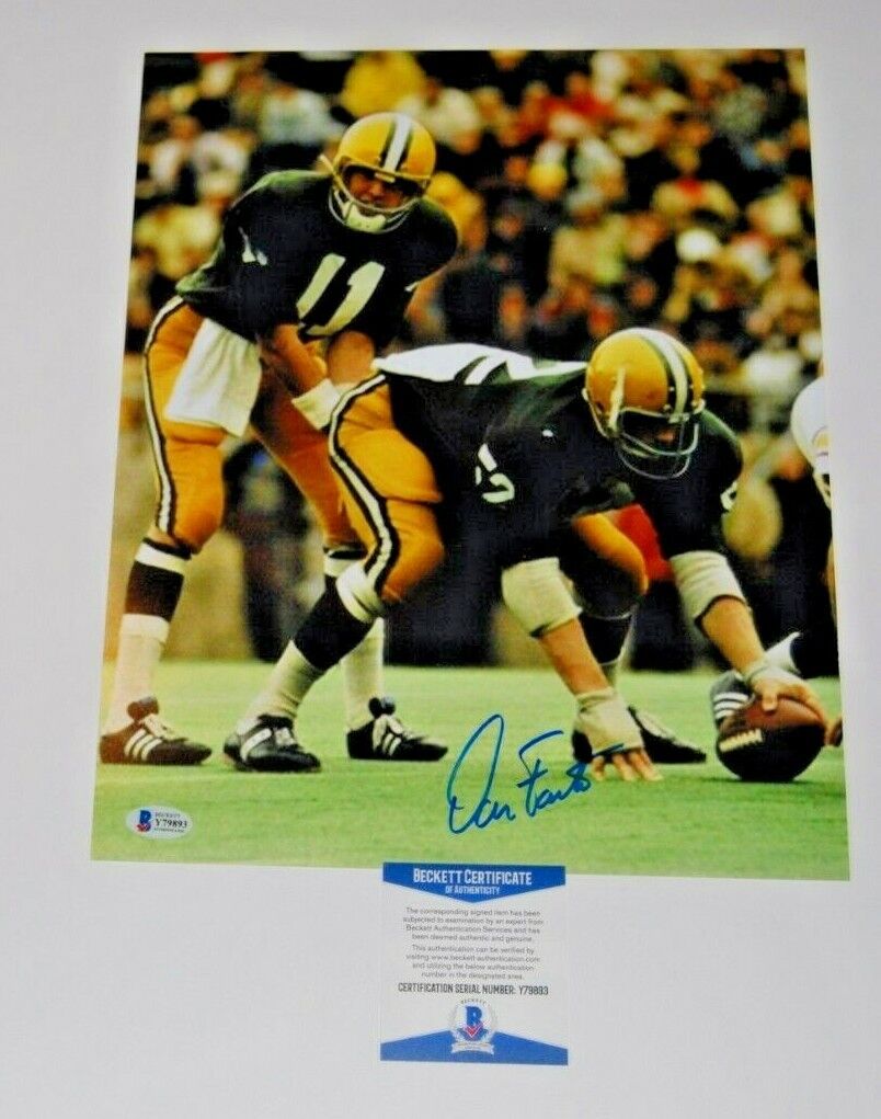 DAN FOUTS signed (OREGON DUCKS) autographed football 11X14 Photo Poster painting BECKETT BAS