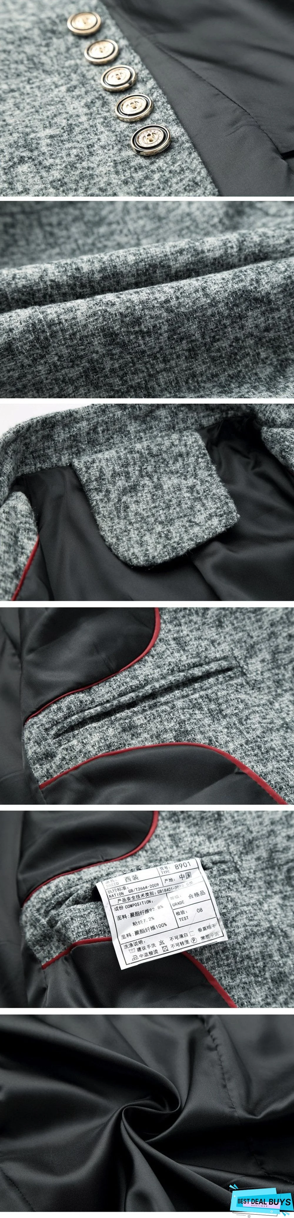 Men Autumn Chinese Style Casual Suits Large Size Male Spring Fashion Suits Coat