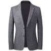 Wool slim fit casual Blazer