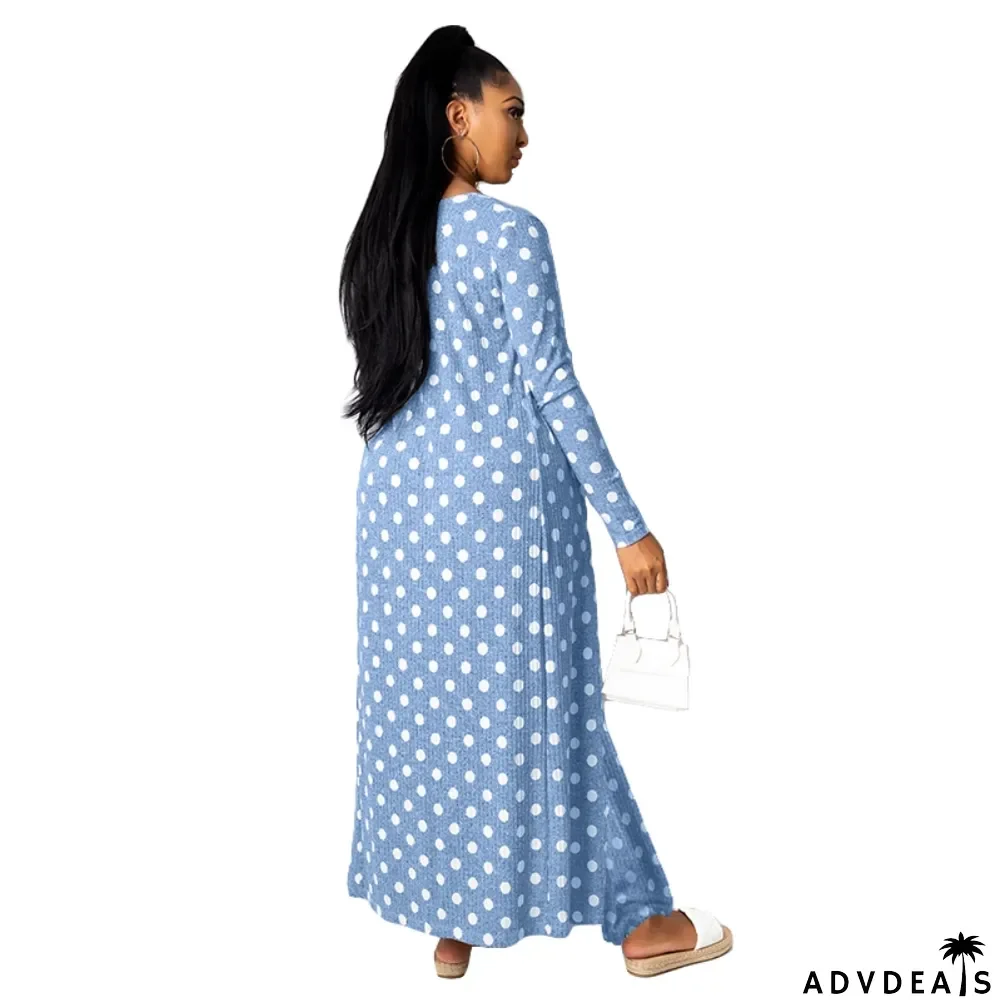 Matching Polka Jumpsuit and Long Cardigans